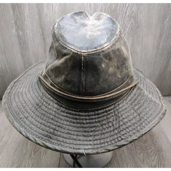 Dorfman Pacific Company Men's Medium Fedora Hat‎ Weathered Outback Cap DPC - Picture 3 of 9